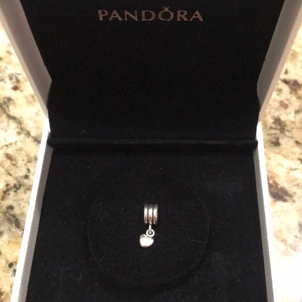 PANDORA Charm - silver mini heart
